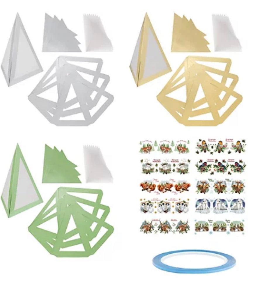 KARIN JITTENMEIER Dekorations-Set Falt-Laternen, Transparentpapiere & Sticker, 47tlg. Nicht vollständig