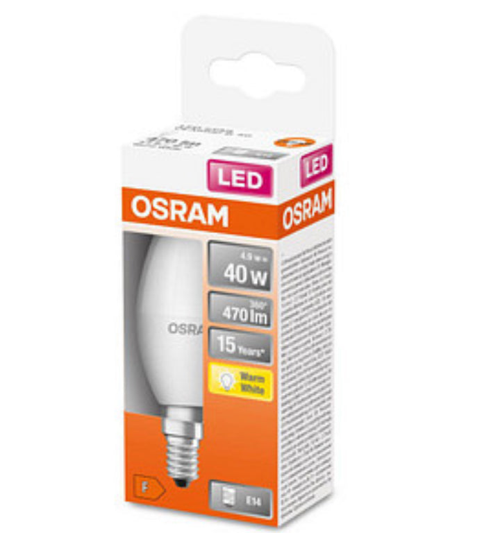 OSRAM LED-Lampe STAR CLASSIC B 40 E14 4,9 W matt