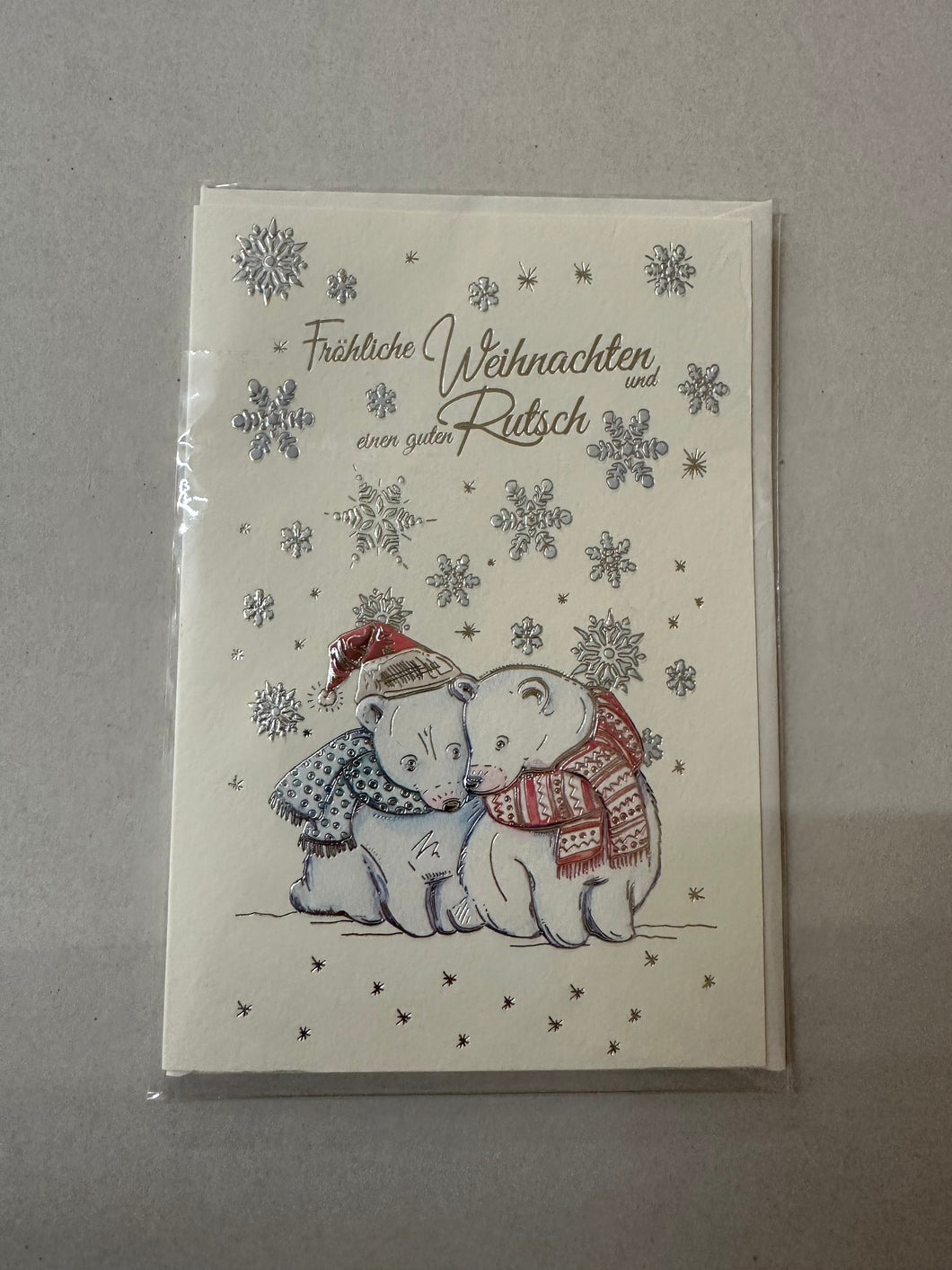 Weihnachtskarte mit Umschlag 17x11,5 cm