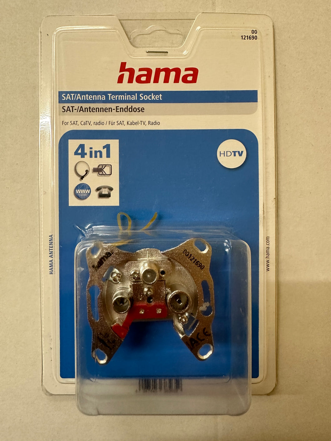 Hama SAT-/Antennen-Enddose 4in1 0dB