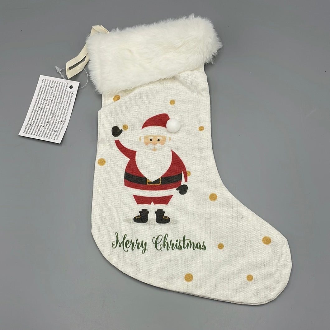 Socke mit Weihnachtsmann ,,Merry Christmas‘‘