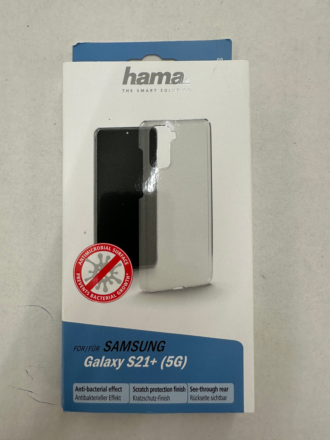 Hama Cover Antibakteriell Schutzhülle für Galaxy S21+ 5G transparent