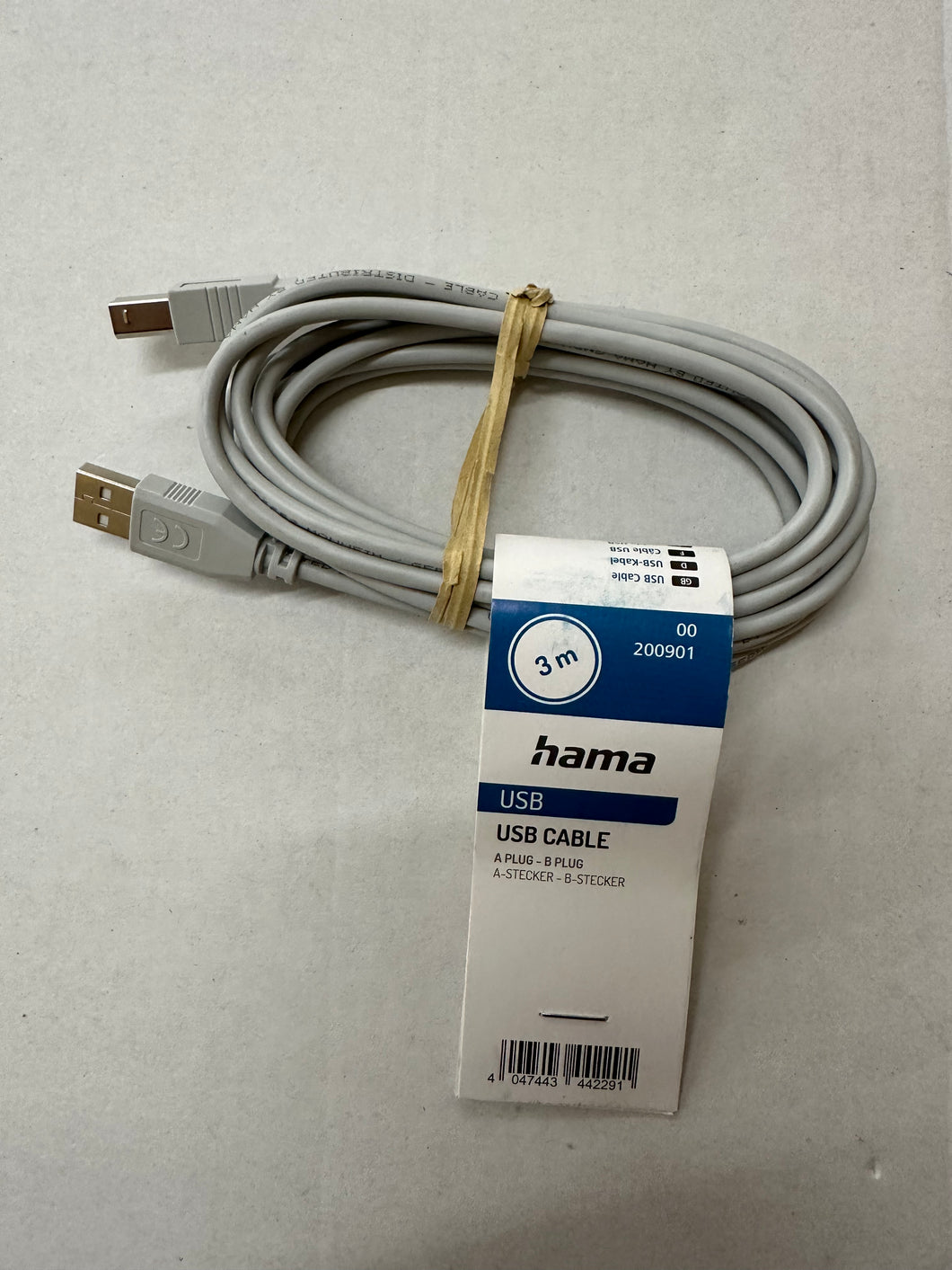 HAMA USB-Kabel, USB 2.0, 3,00 m (00200901)