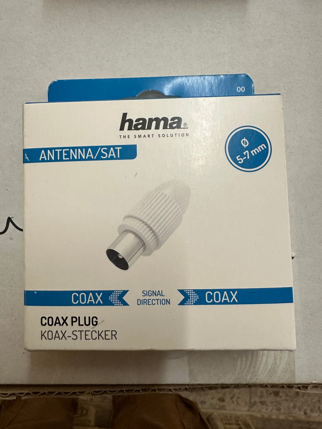 Hama(205213) Antennen-Stecker, Koax, klemmbar