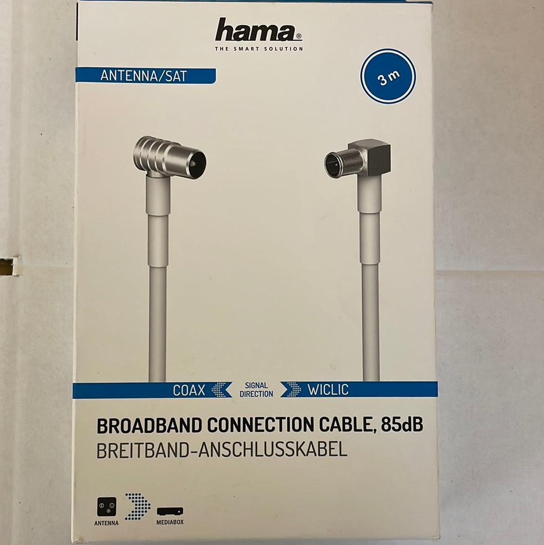 HAMA Breitband-Anschlusskabel, Version DS28, 3 m