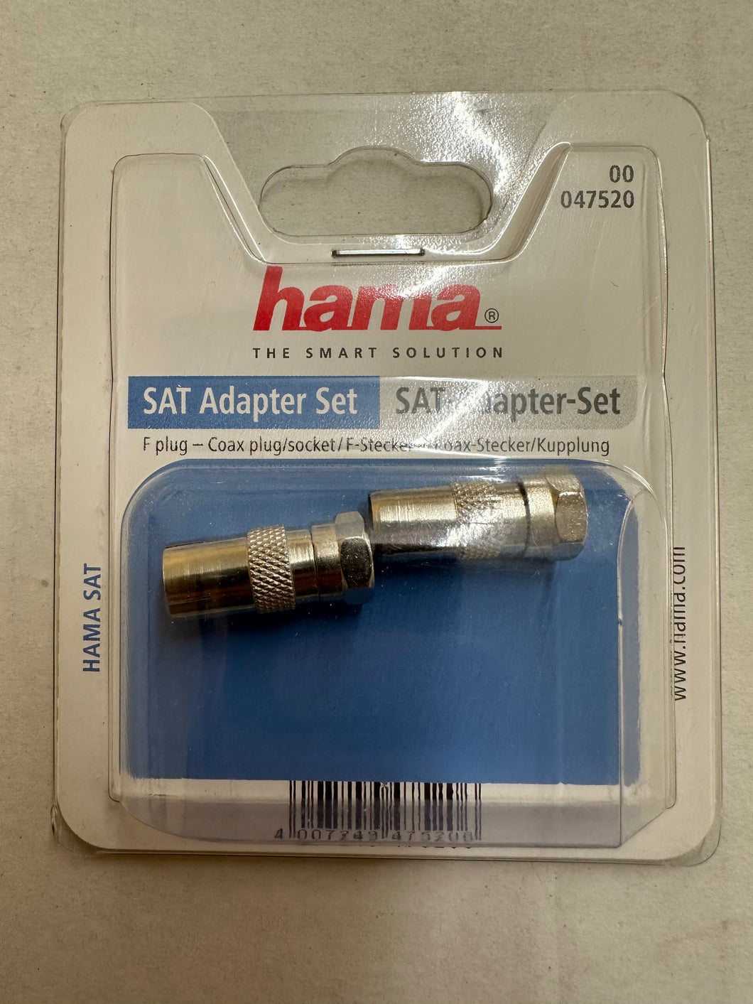 Hama (047520) SAT-Adapter-Set F-Stecker - Koax 2 St.