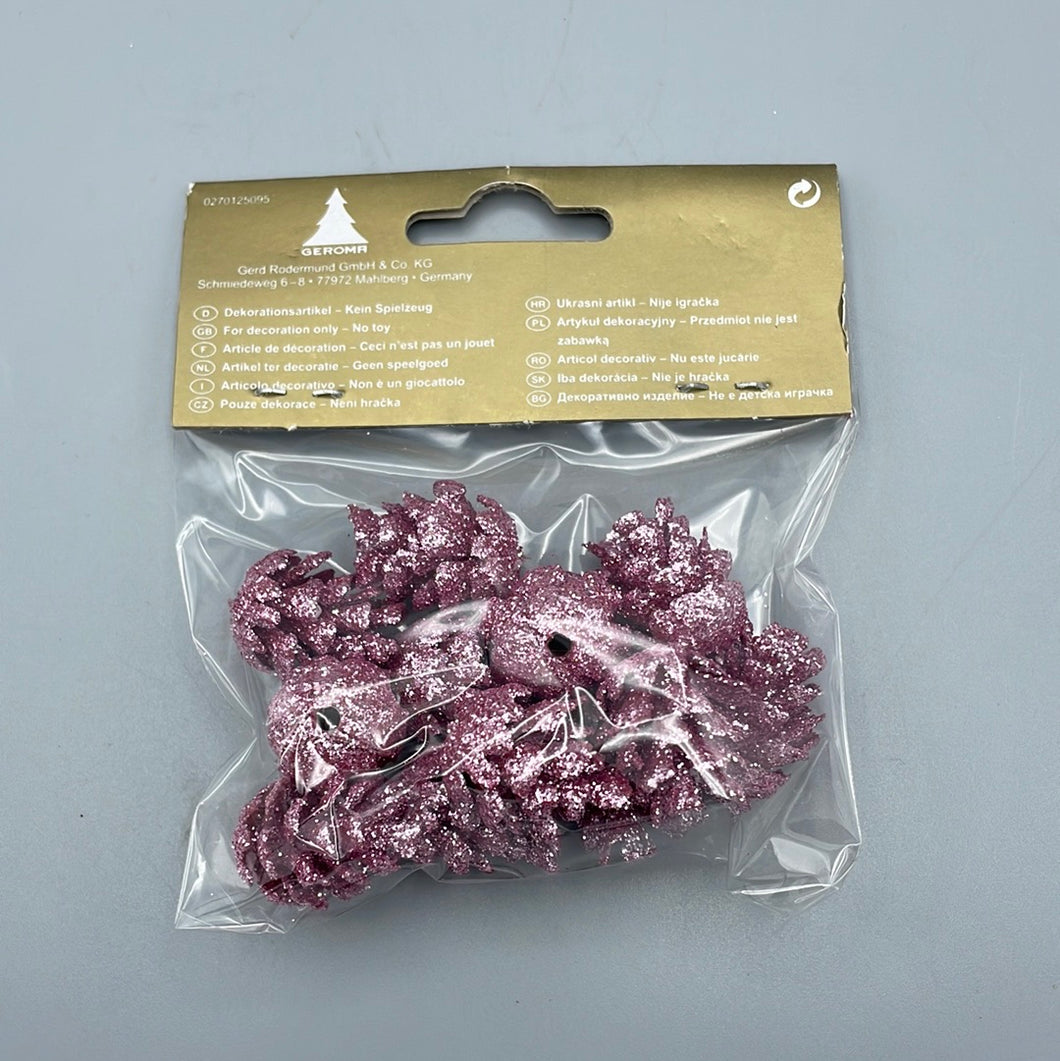 Deko-Mini-Zapfen, Pink