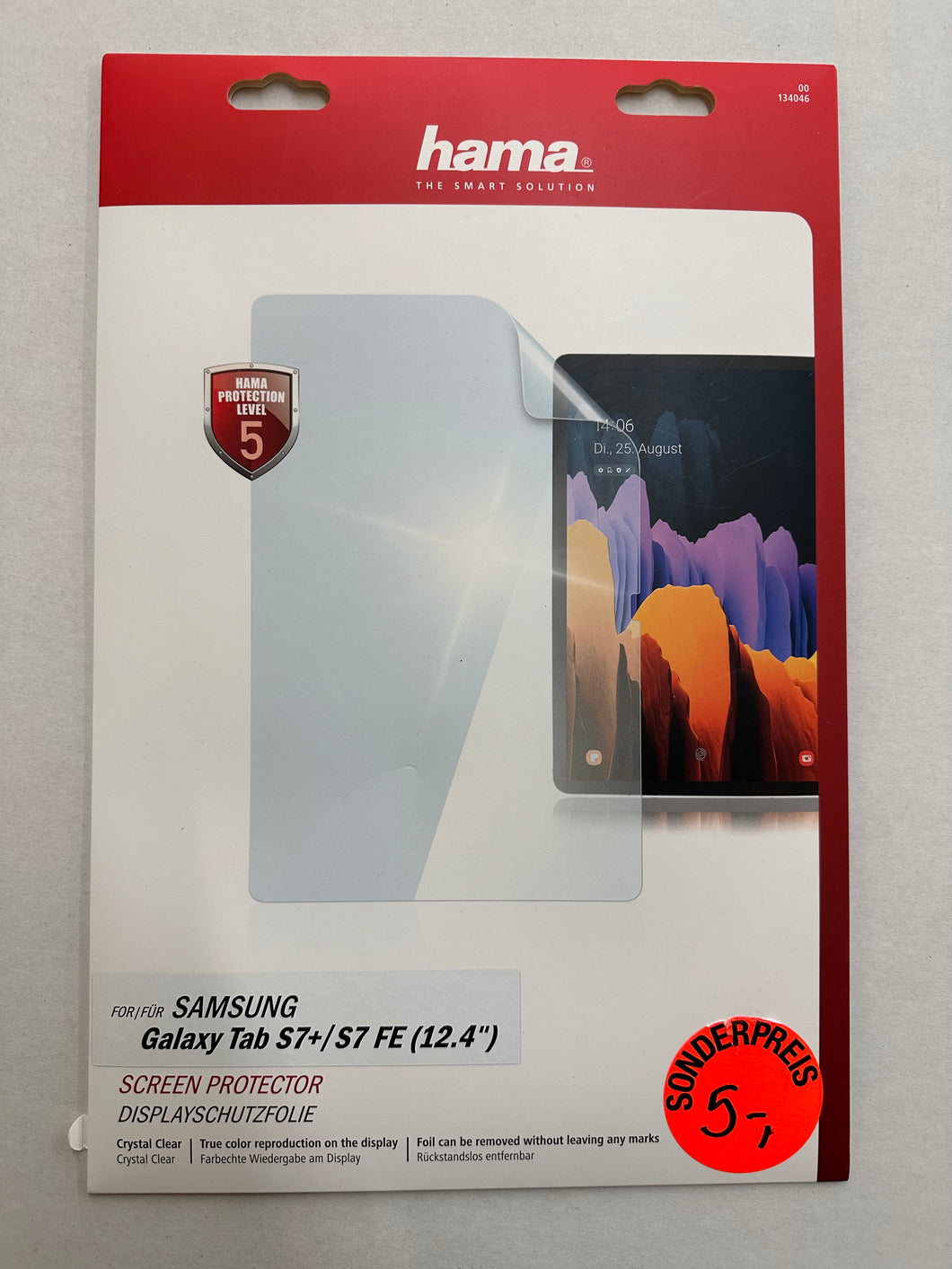 Hama Schutzfolie Crystal Clear für Galaxy Tab S7+ (12.4