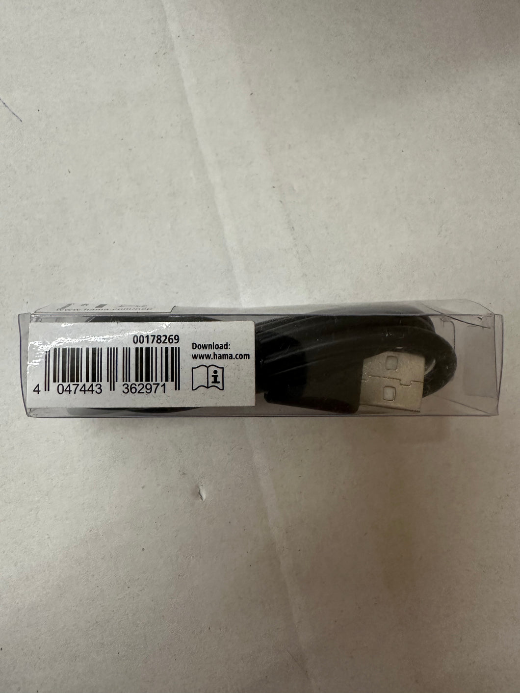 Hama Lade-/Datenkabel, USB-A - Micro-USB, 0,75 m, schwarz, 00178269