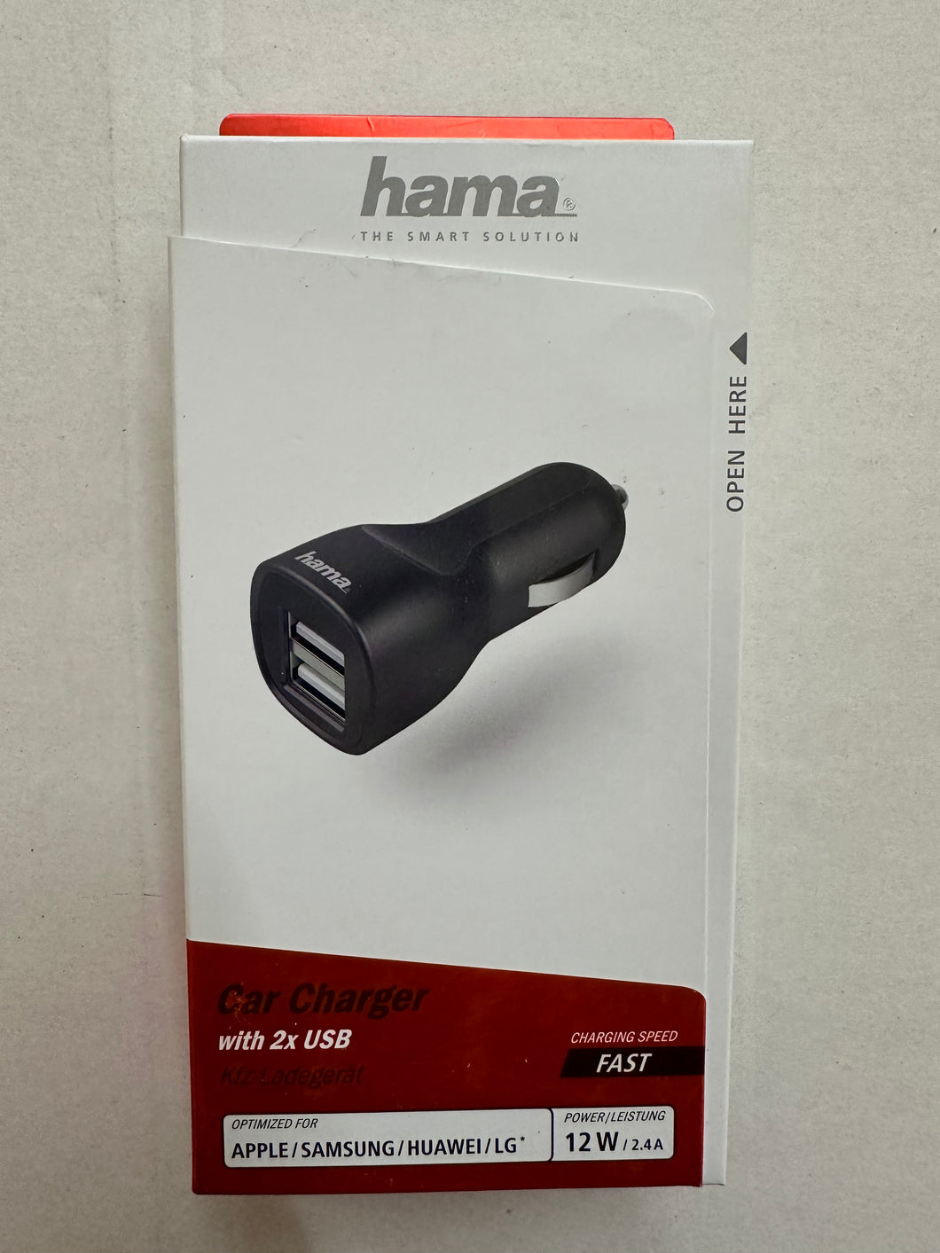 Hama Kfz-Ladegerät, 2-fach USB, 2.4 A, Schwarz – Die Mega Kiste