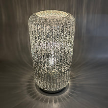 Lade das Bild in den Galerie-Viewer, STEFFEN SCHRAUT LED-Dekoleuchte Glas-Zylinder 5h-Timerfunktion Höhe 28cm, Ø 15cm
