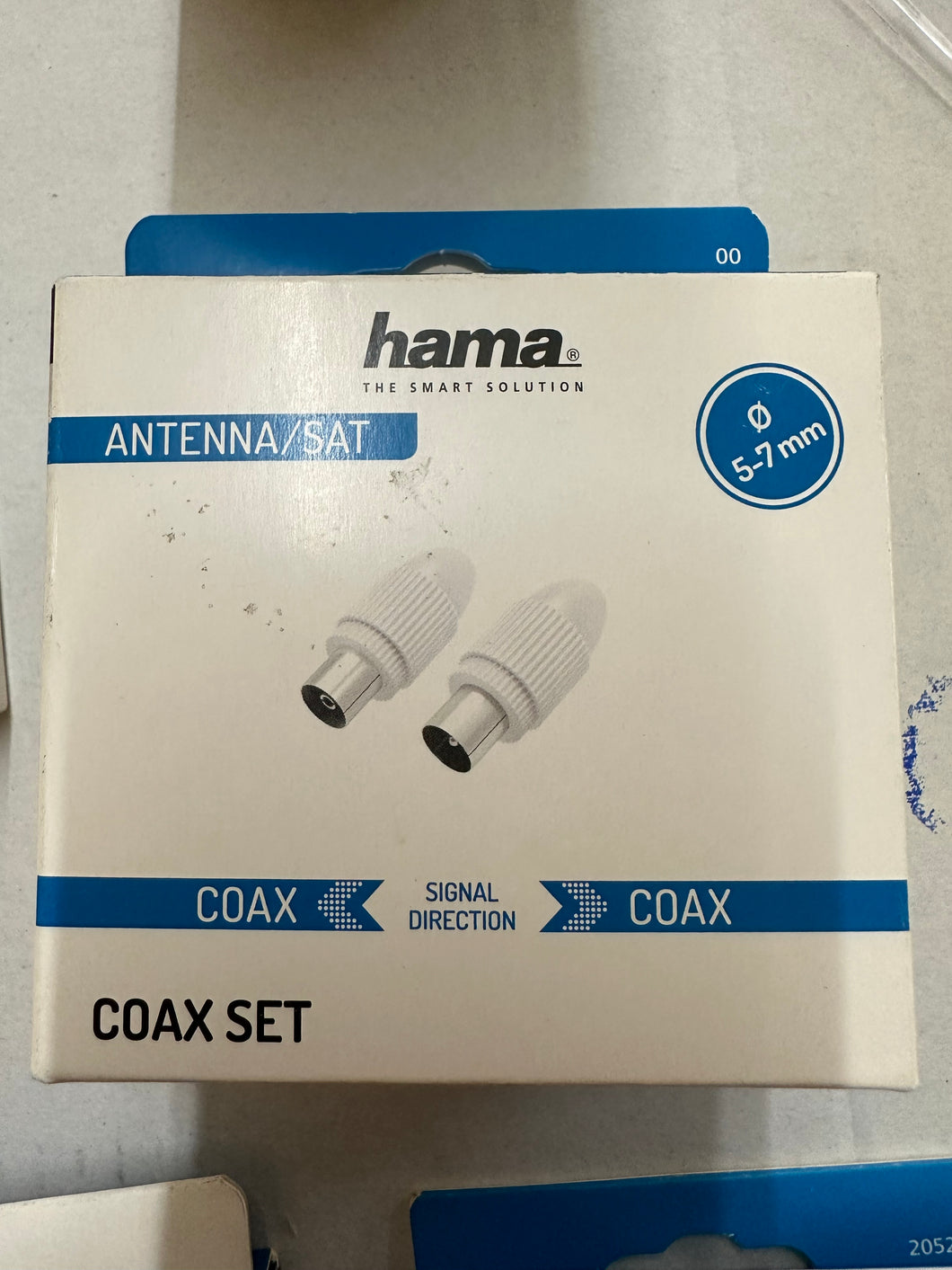 Hama Koax-Set, Stecker / Kupplung, klemmbar