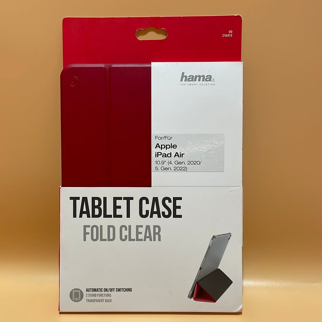 Hama Tablet-Case Fold Clear für Apple iPad Air 10.9 (4. Gen/2020), Rot (00216413)