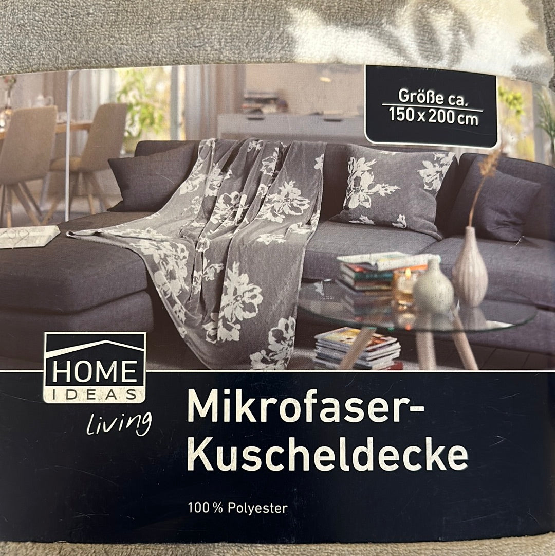 Die weich – Mega Kuscheldecke Couch Kiste für 150x200 Wohndecke, HOMEIDEAS,