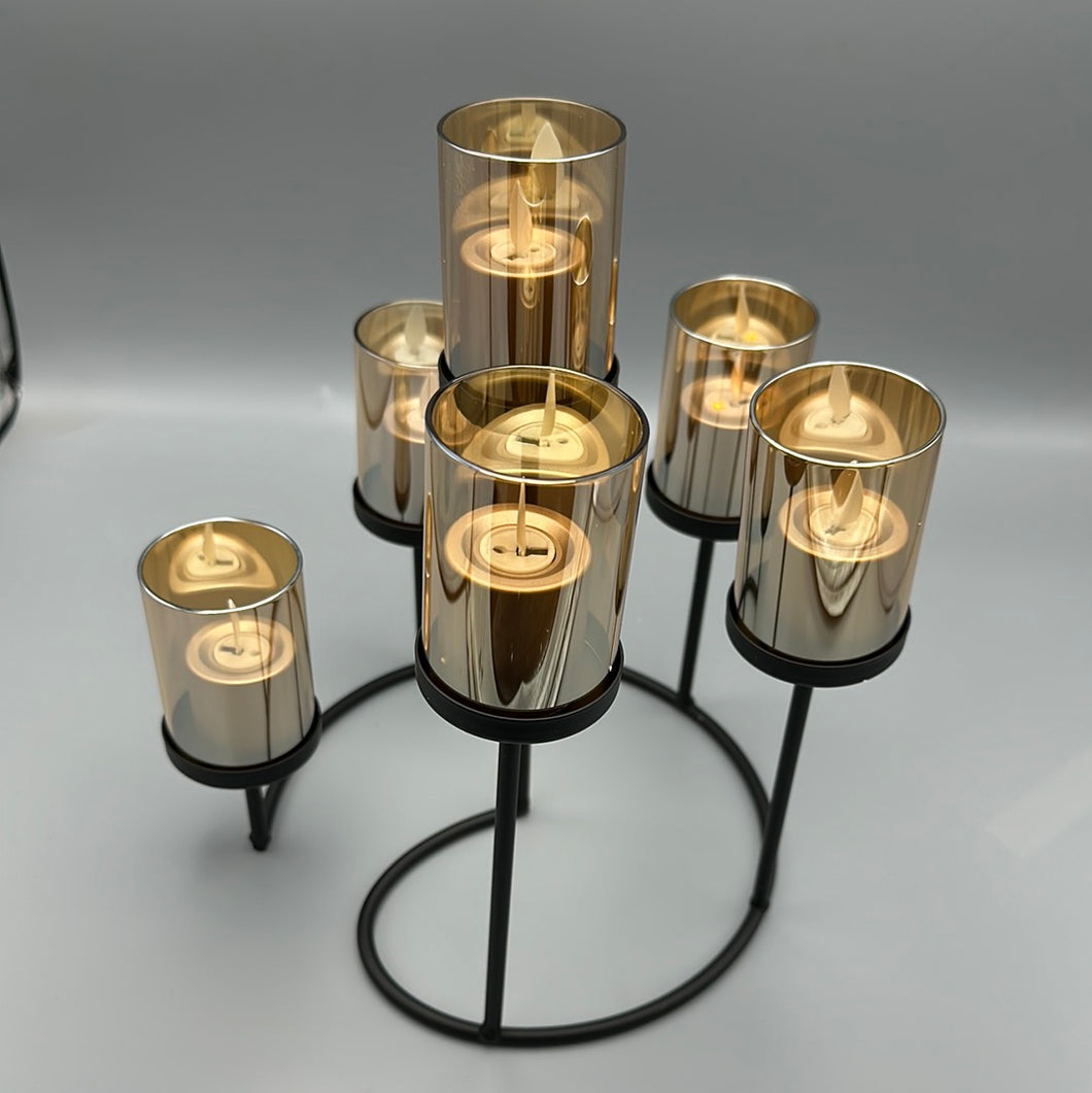 Deluxe-Kerzenhalter mit LED-Teelichter