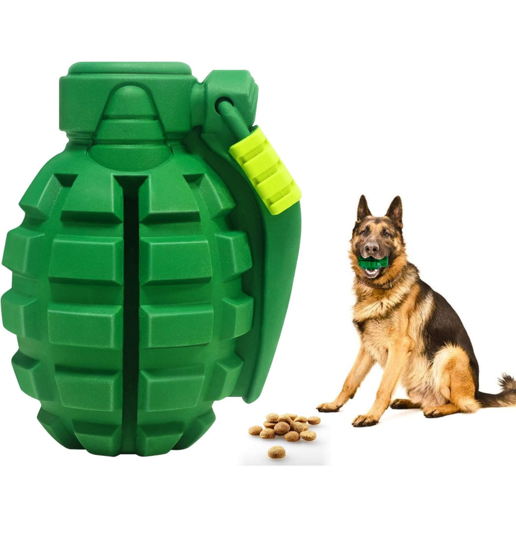 OYYXNN Hundespielzeug für Aggressive Kauer, große Rassen, unzerstörbares Kauspielzeug für große, mittelgroße und kleine Hunde, Handgranate, interaktives Hundespielzeug