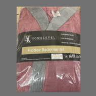 HOMELEVEL Frottee Bademantel 100% Baumwolle Frauen Männer Gr. 5 XL