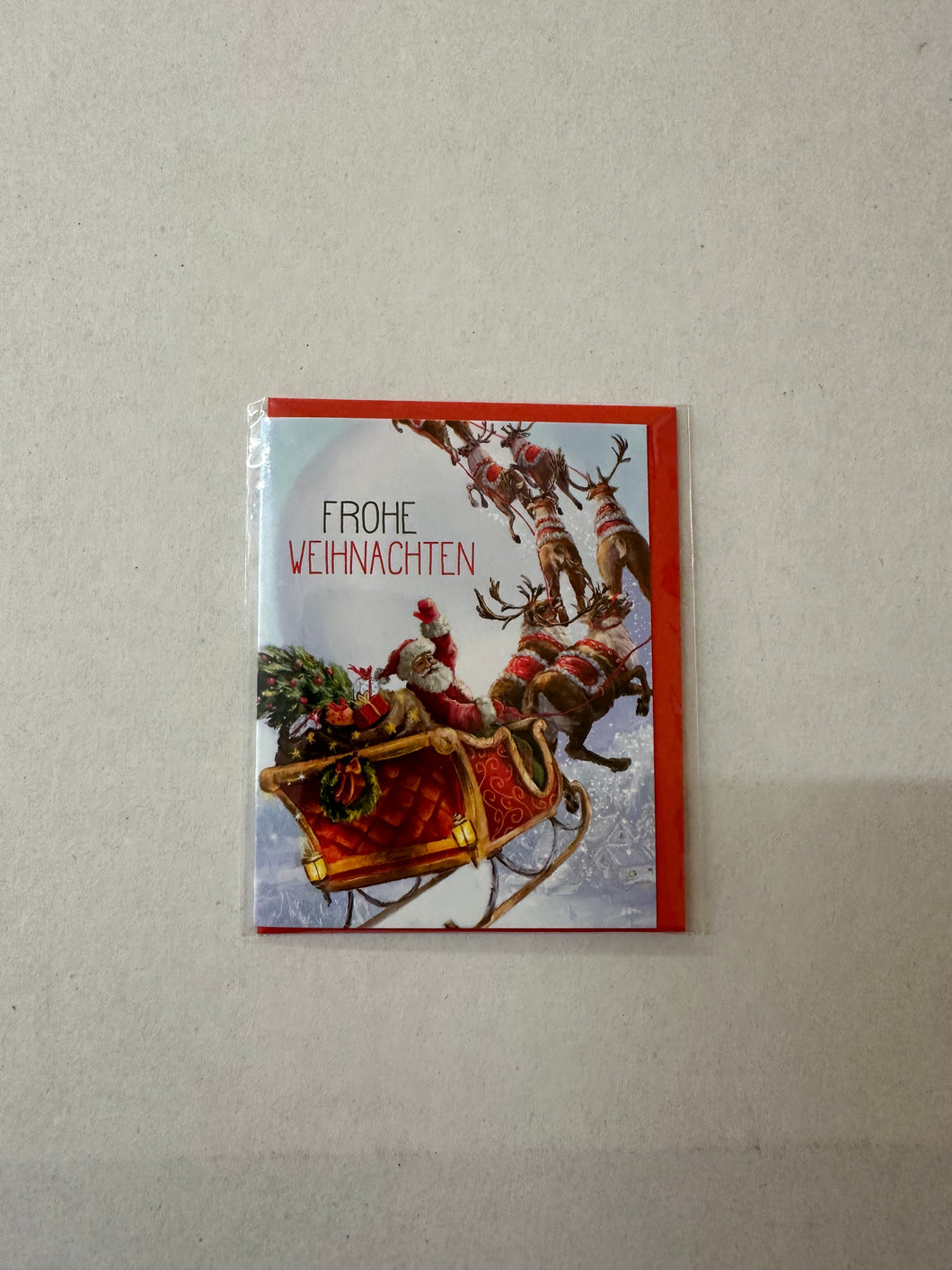 Weihnachtskarte mit Umschlag 9x7 cm