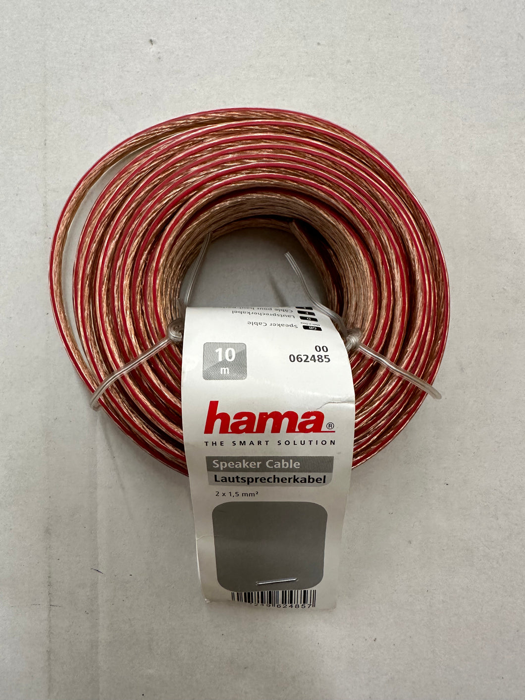 Hama Lautsprecherkabel (2x 1,5 mm², 10 m , mit