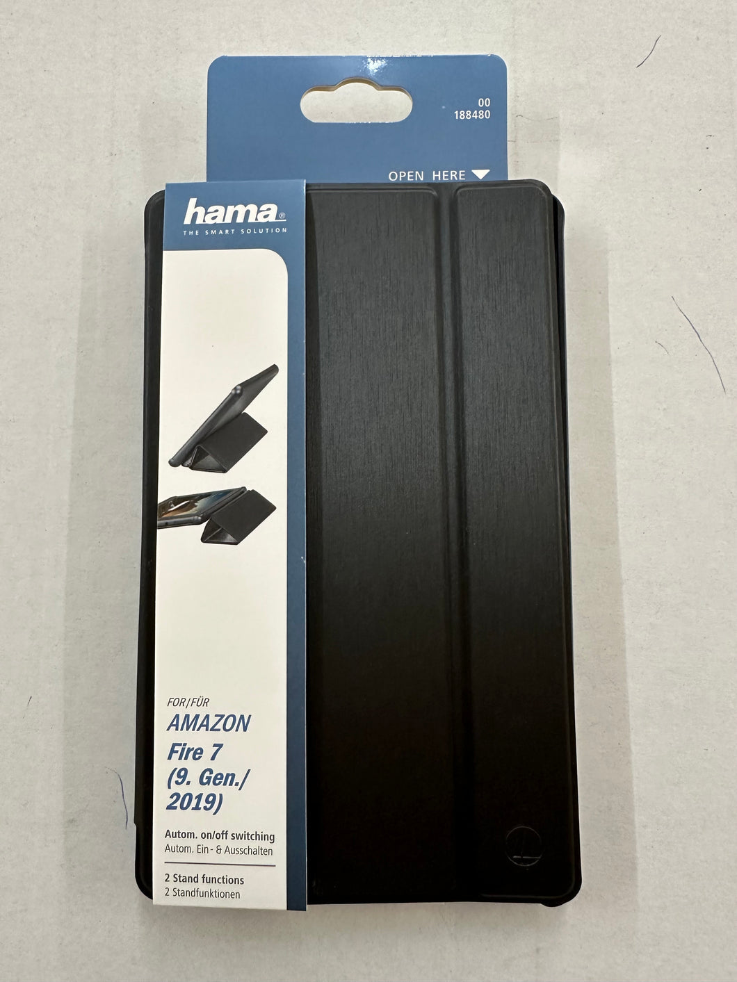 Hama Fold BookCase Schwarz Tablet Tasche Amazon Fire 7 (9.Gen./2019)