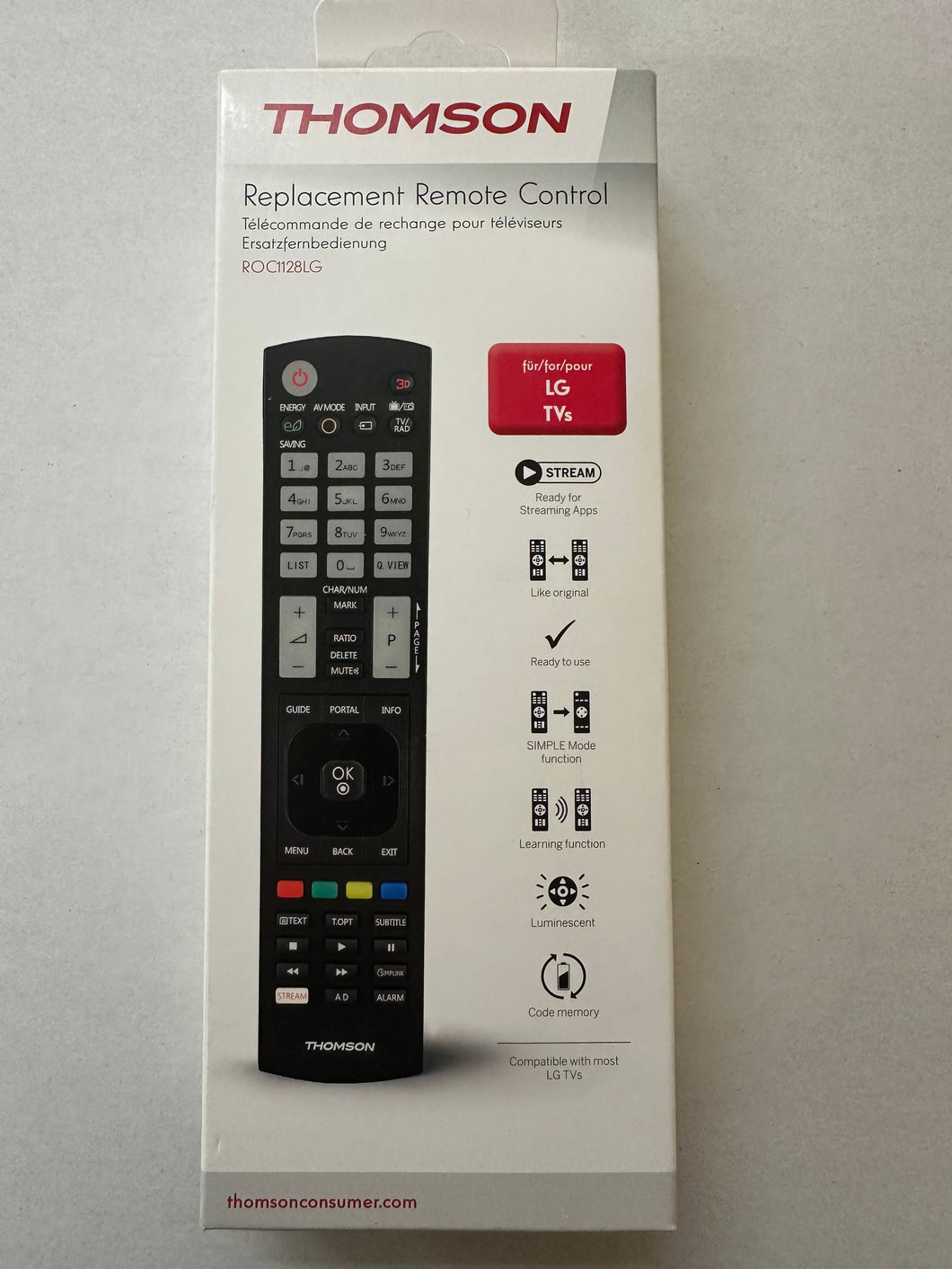 ROC1128SAM Ersatzfernbedienung für Samsung TVs (00132673)