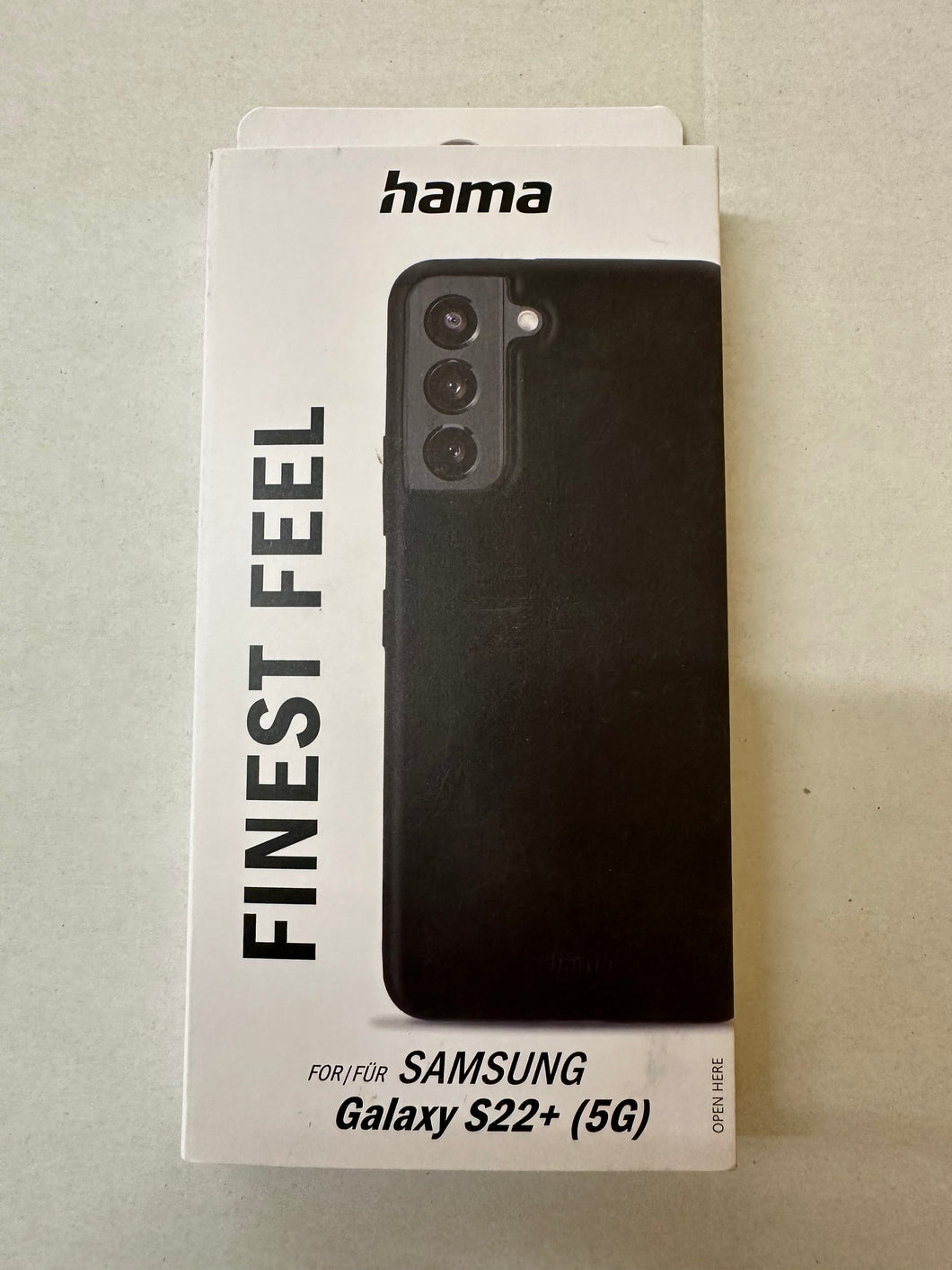 Hama 172342 CO FINEST FEEL SAMSUNG S22+ (5G) - Schwarz