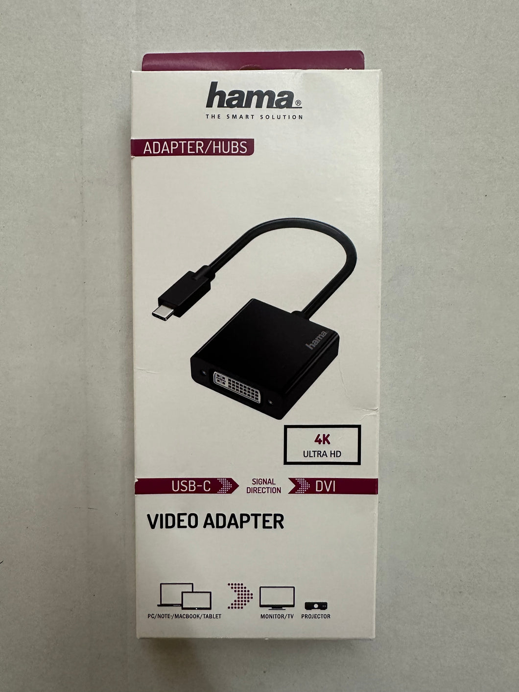 Hama Video-Adapter, USB-C-Stecker - DVI-Buchse, Ultra-HD 4K