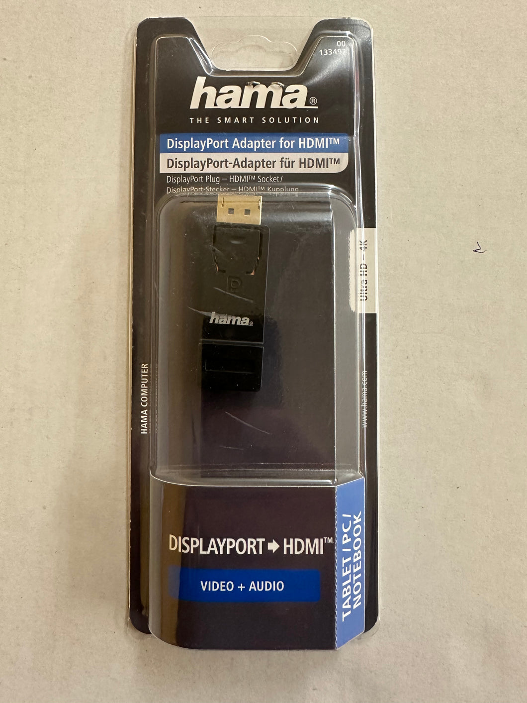 HAMA DisplayPort-Adapter für HDMI™, Ultra HD (00133492)