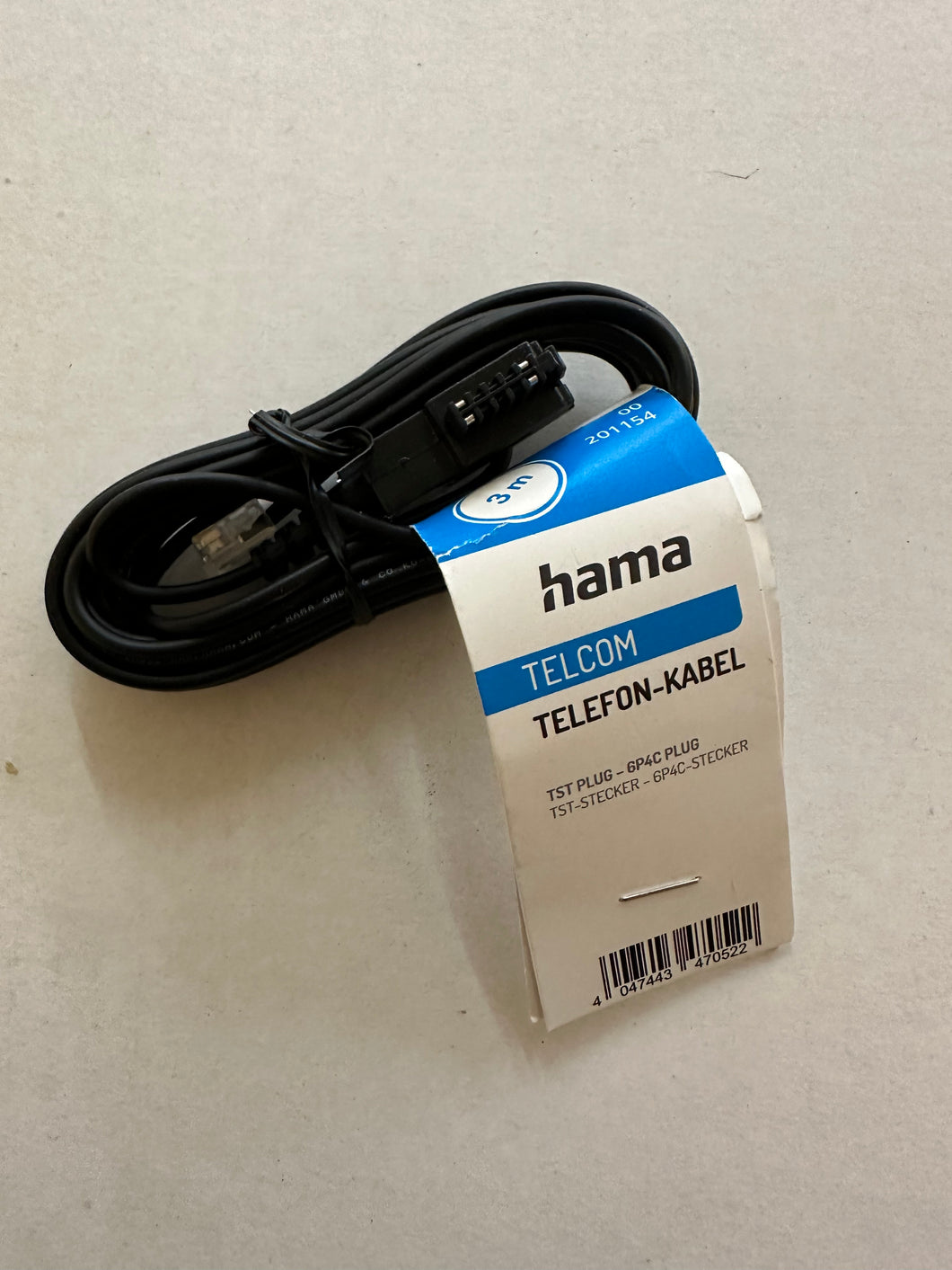 Hama 00201154 - Kabel Festnetz (Schwarz)