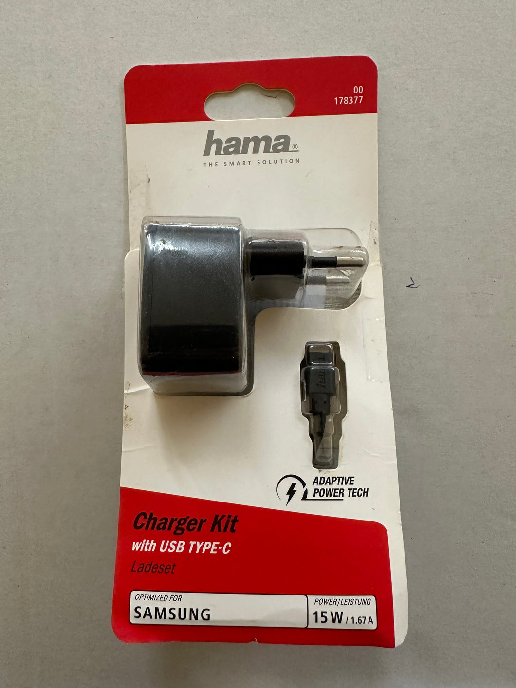 Hama Adaptive Power Tech Lade-Set USB Typ-C schwarz