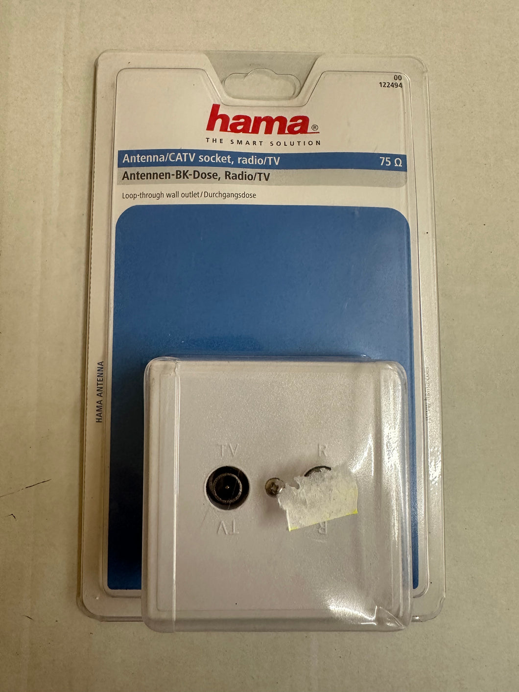 Hama 00122494 Antennendose Radio/TV (Weiß)
