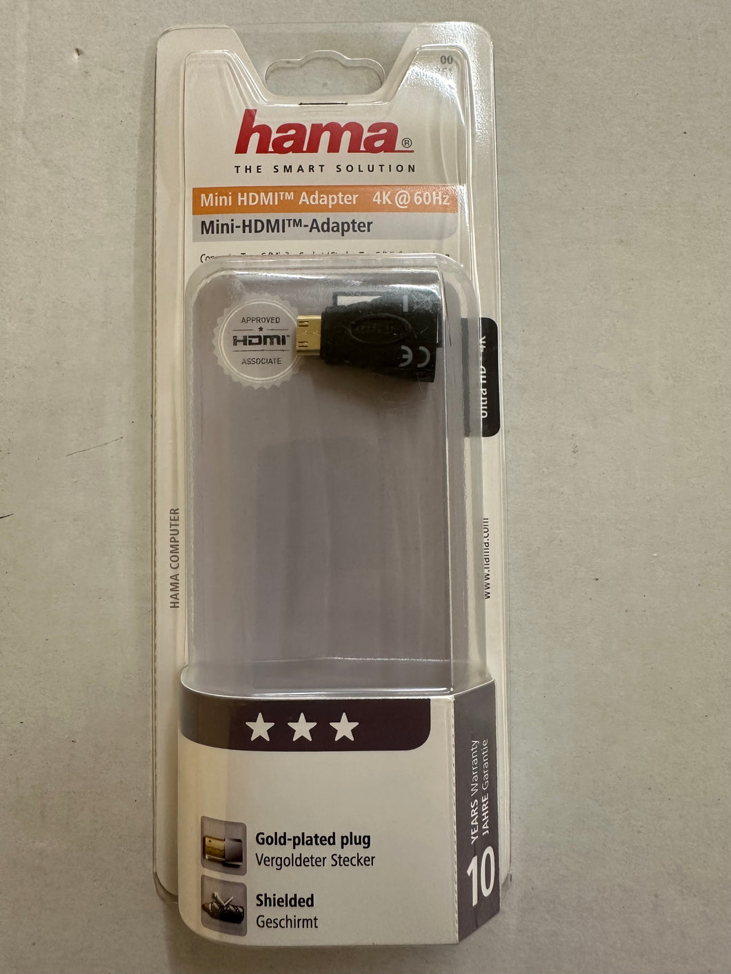 HAMA Mini-HDMI™-Adapter, Mini-HDMI™-Stecker - HDMI™-Kupplung (00039861)