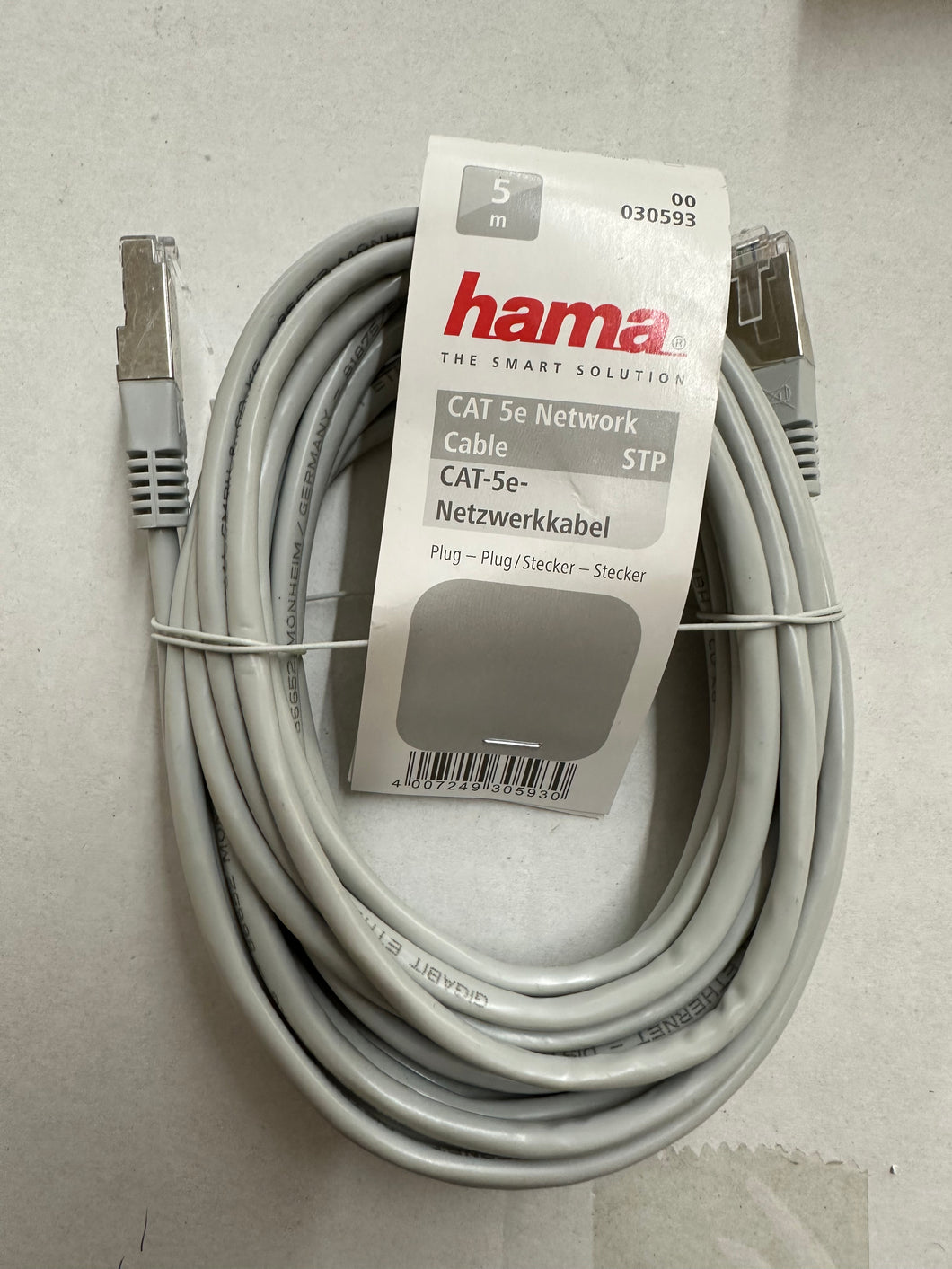 HAMA CAT-5e-Netzwerkkabel STP, 5,00 m (00030593)