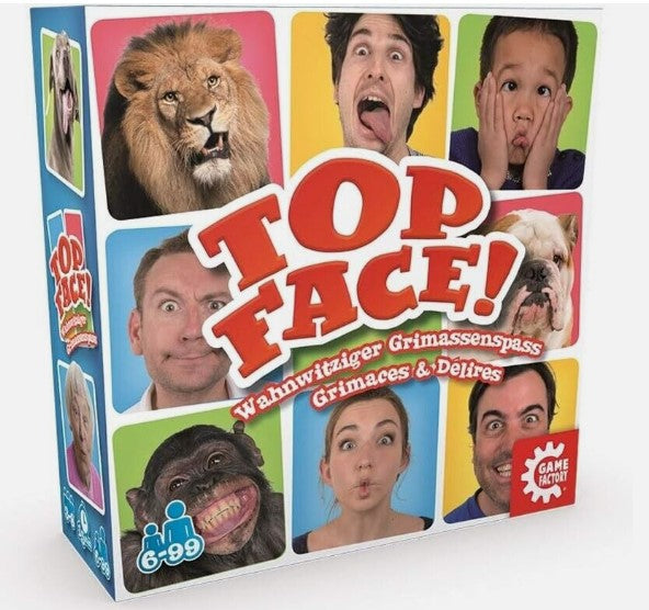GAME FACTORY Top Face! Wahnwitziger Grimassenspass Partyspaß Partyspiel 6-99Jahr