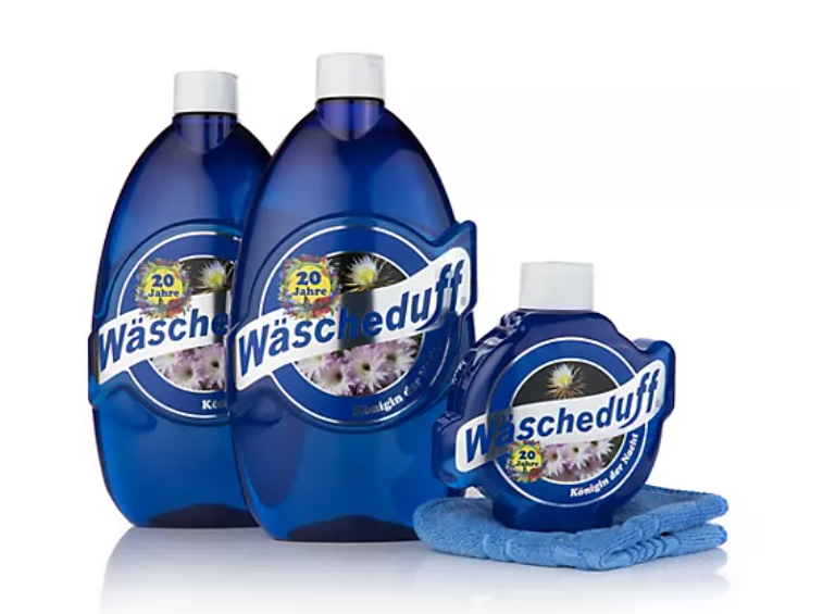 WÄSCHEDUFT PLUS Duftspülung für alle Textilien inkl. Trocknerpad 2x 750ml & 1x 260ml Lotusblüte