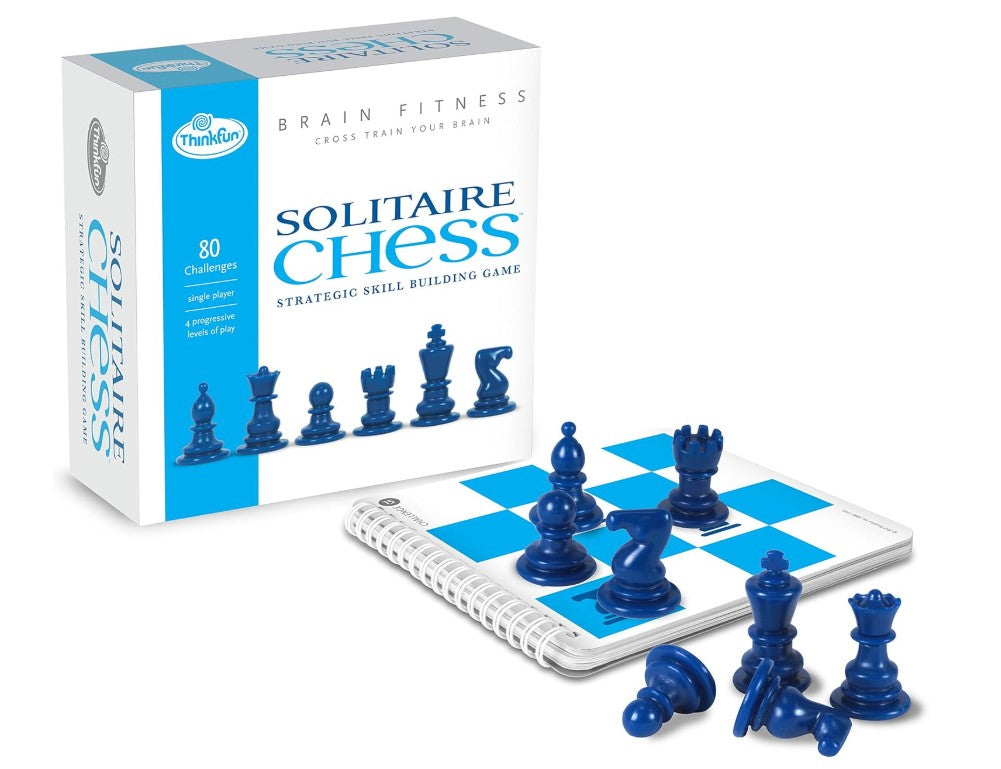 ThinkFun Brain Fitness Solitaire Chess - Lustige Version von Schach, das Sie alleine spielen können, Spielzeug des Jahres Nominee