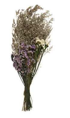 ABELLA Natura Trockenblumen Blütenstrauß violett Höhe 55cm - Die Mega Kiste