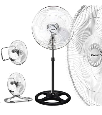 DMS 3 in 1 Ventilator, Standventilator, Bodenventilator, Wandventilator, Ø 45 cm - Die Mega Kiste