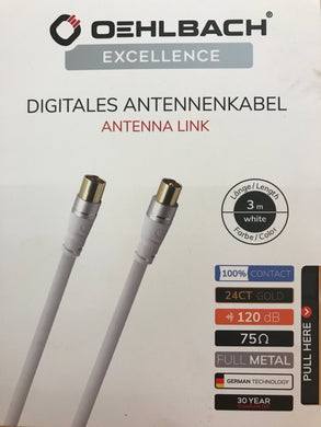 Oehlbach Excellence Digitales Antennenkabel ANTENNA LINK - Die Mega Kiste