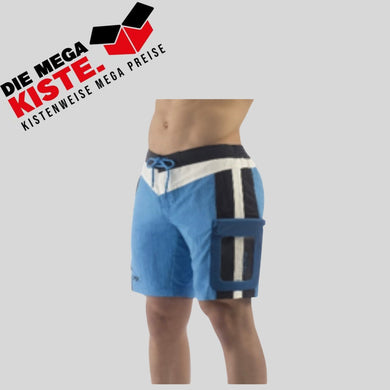 UAKKO Nora Badeshorts Badehose mit wasserdichter Tasche Farbe Azure - Die Mega Kiste