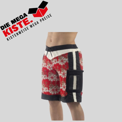 UAKKO Sinis Badeshorts Badehose mit wasserdichter Tasche Farbe Rot - Die Mega Kiste