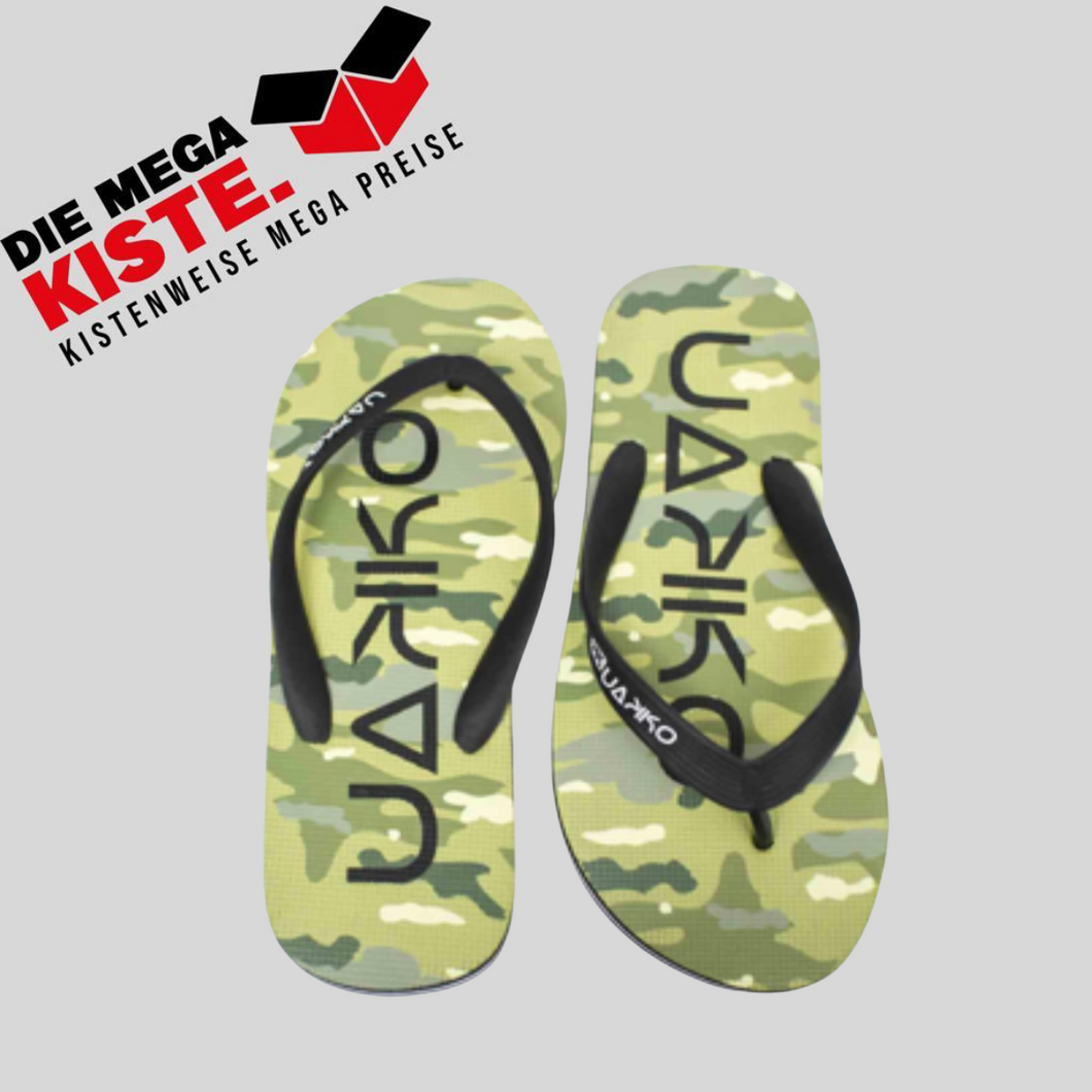 UAKKO Flip Flops Camu Farbe Military für Männer