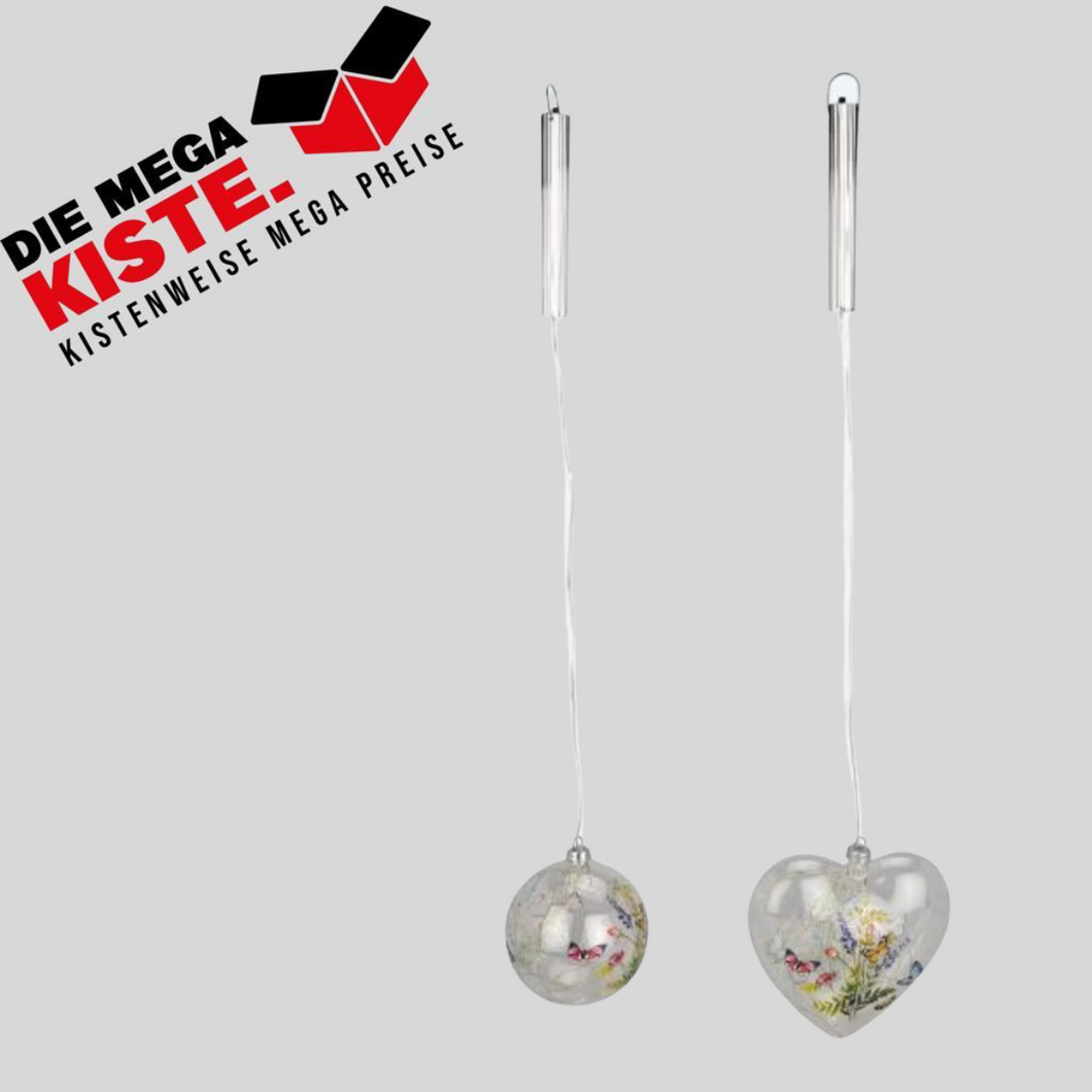 LED-Hängeelemente Blümchen, 2tlg.